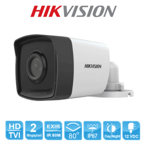 CHỐNG NGƯỢC SÁNG SIÊU ÊM, HÌNH ẢNH SẮC NÉT – Hikvision DS-2CE17D0T-IT5 camera trụ 2MP, hỗ trợ DWDR, BLC, HLC, hiệu ứng OSD, hoạt động ngoài trời IP67, quan sát đêm 80m rõ ràng
