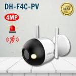GIÁM SÁT MỌI LÚC, Camera Dahua 4MP DH F4C PV LED tích hợp AI phát hiện người, đèn + hồng ngoại 30 m, báo động đèn & còi chủ động, đàm thoại hai chiều, nén H.265+, chống nước IP67