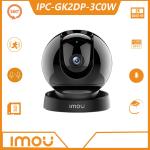 AN NINH GIA ĐÌNH cao cấp — Imou Rex 2D 3MP IPC-GK2DP-3C0W, Xoay ngang 355° dọc 90°, Theo dõi thông minh, Cảnh báo âm thanh bất thường, Chế độ riêng tư, Hồng ngoại 10 m, Kết nối Wifi