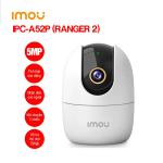 Giám Sát 3K TOÀN DIỆN, Imou Ranger 2 IPC-A52P 5MP WiFi Camera 360° theo dõi Xoay 355° + Ngang/Dọc, Phát Hiện Người & Âm Thanh, Đàm Thoại 2 Chiều – Bảo Vệ Gia Đình 24/7 An Tâm