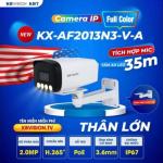KBVISION KX-AF2013N3-V-A Camera IP Thân Ngoài Trời 2.0MP, H.265+, Đèn LED 35m–50m, Full Color Ban Đêm, Tích Hợp Mic