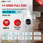 Dahua Picoo B1 DH P3B PV Camera WiFi 3.0MP, Pan/Tilt 355°/90°, Chế Độ Màu Ban Đêm 30m, AI Human & Vehicle Detection, Smart Dual Light, Báo Động Đèn Còi – Bảo Vệ Nhà & Cửa Hàng