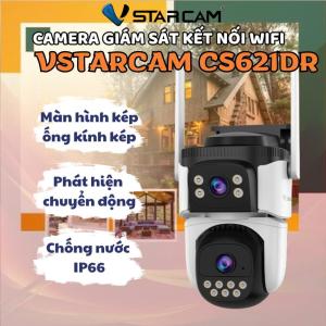 VStarcam CS621ZS Camera IP 4 ống kính, 2 lens cố định + 2 lens pan/tilt hybrid zoom, 1080p / full color night, hỗ trợ 256GB, nhận diện người, cảnh báo tức thì qua App O-KAM Pro